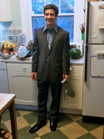 They grow up so quickly! And yes, a middle-aged person said that… | Enlargement not available. Young man in his first business suit.