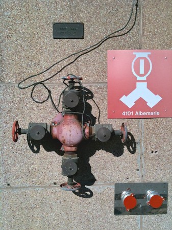 Water utility hookup.