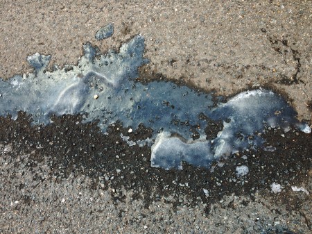 Aperture Version | No enlargement available. Blue Ice Puddle