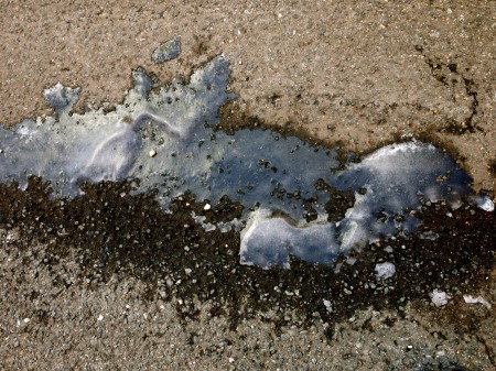 iPhoto Version | No enlargement available. Blue Ice Puddle