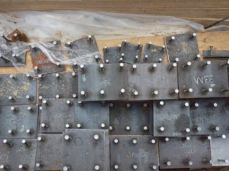 Construction materials (bolt plates).