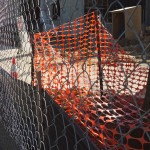 Construction site fencing.