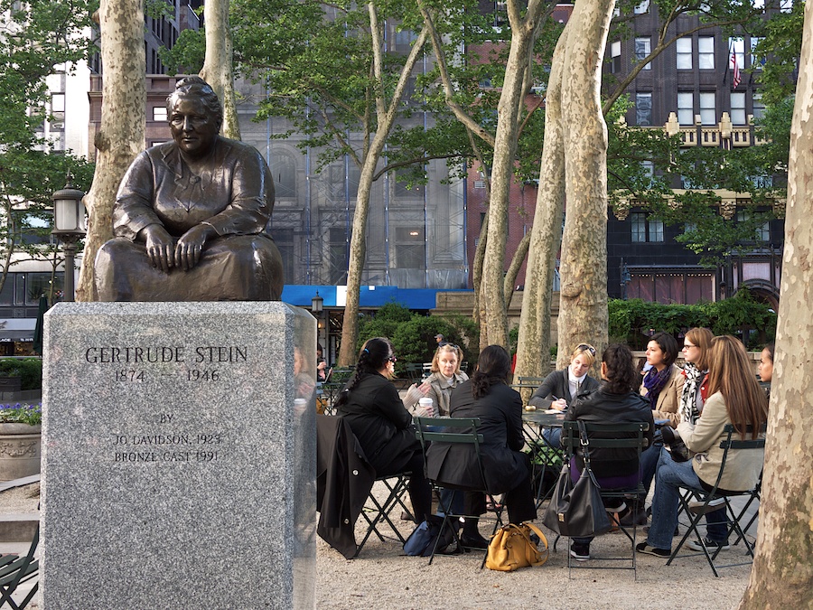 Women Meeting in Bryant Park