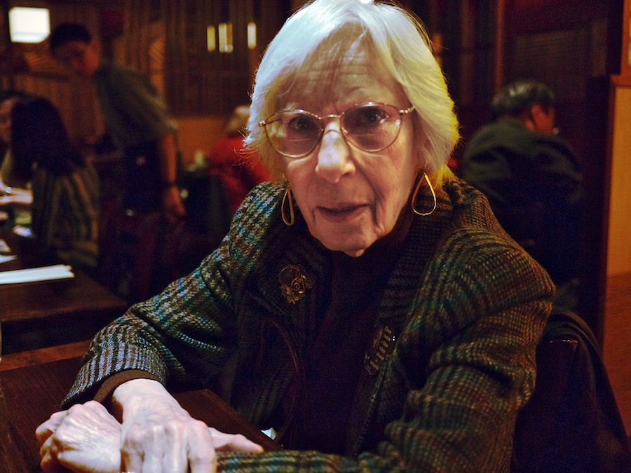 Older Lady at Japanese Restaurant