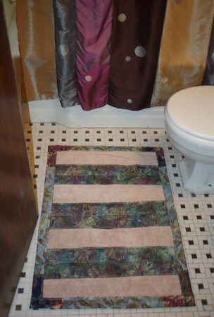 Bathmat in bathroom