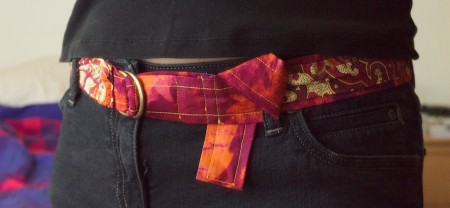 Ruched Belt, Worn