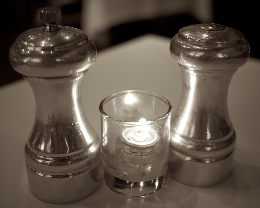 Salt & Pepper + Candle