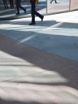 Reflections and pedestrians.