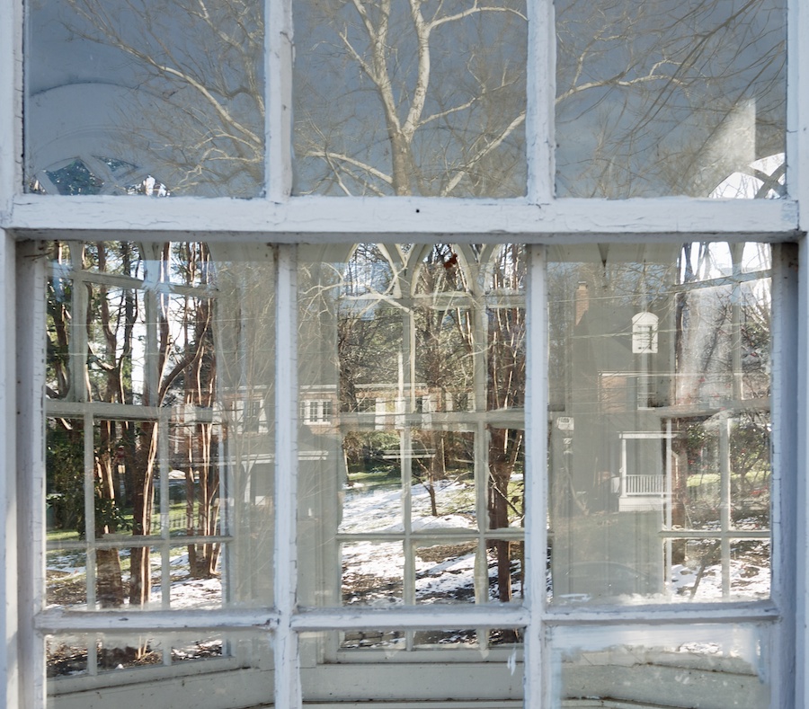 Gazebo with windows.