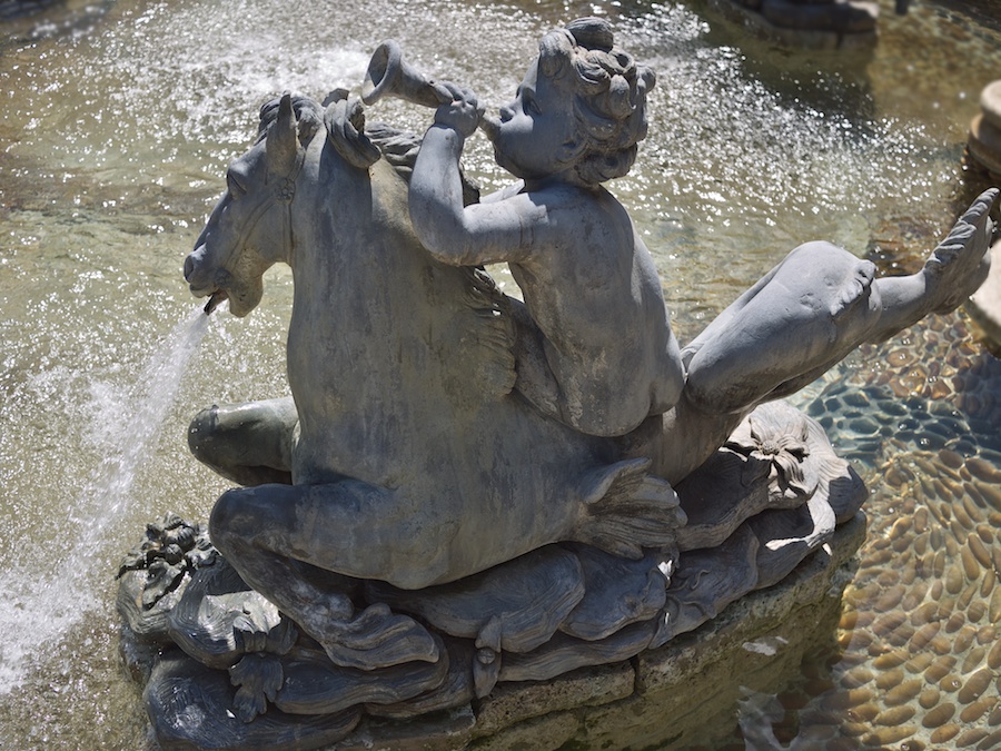 Fountain sculpture, Dumbarton Oaks, Washington, DC