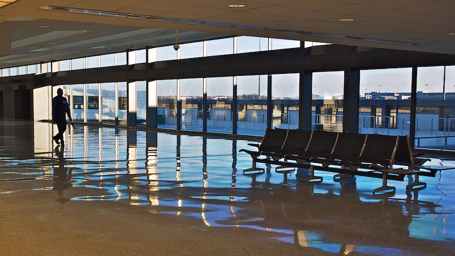 Waiting area, Dulles International Airport