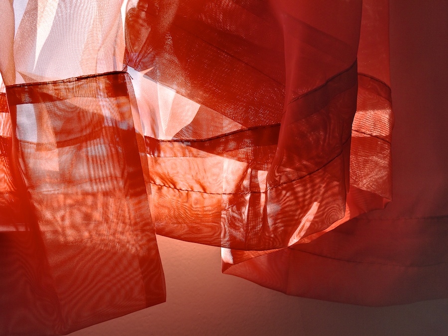 Sunshine through curtains.