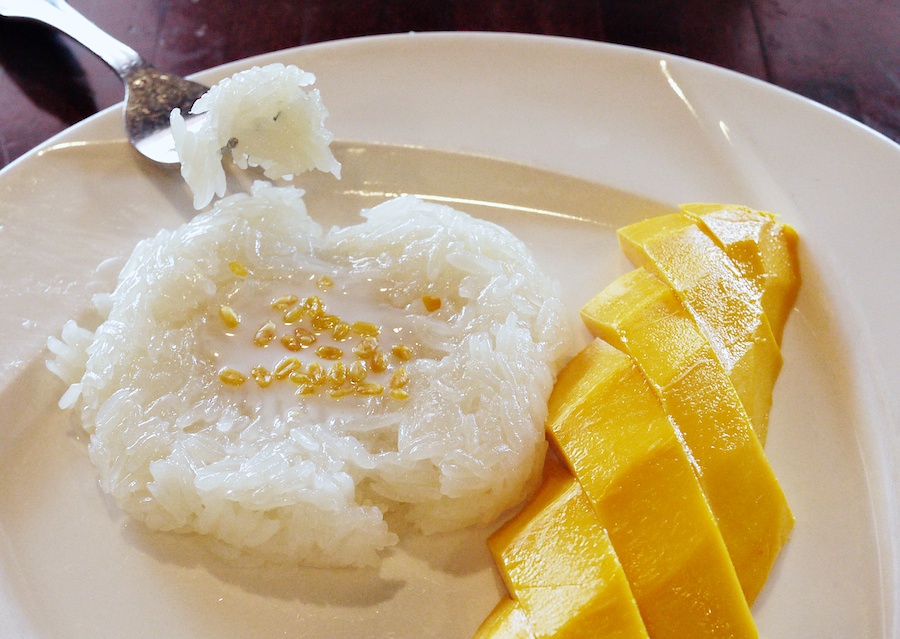 Mango and sticky rice.