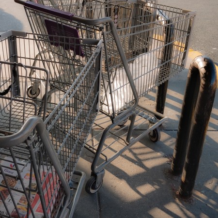 Shopping carts.