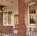 Empty house in afternoon light.