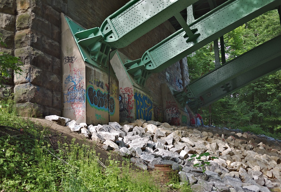 Beneath Connecticut Ave. Bridge over Klingle Rd., NW, DC