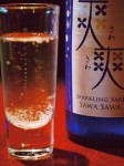 Sawa Sawa sparkling sake.