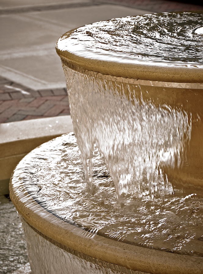 Outdoor fountain.