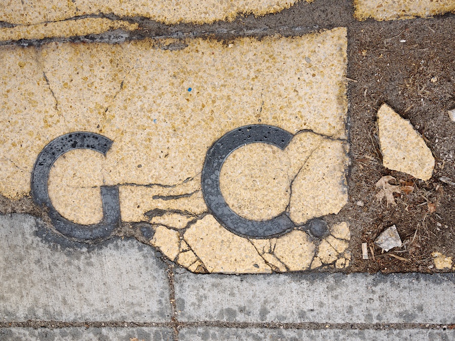 Outside the old five-and-dime.