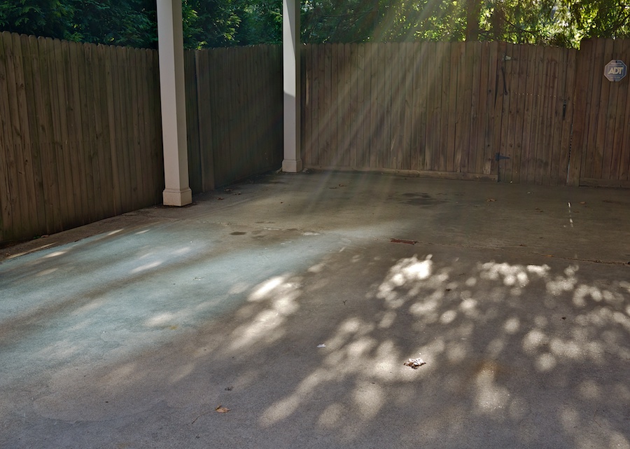 Dappled, bounced, and refracted light.