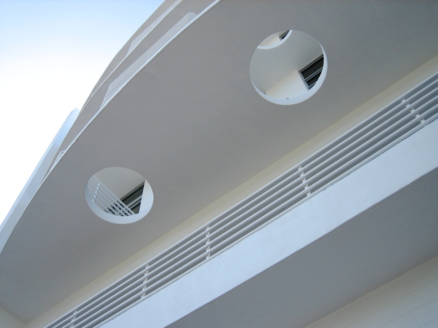 Building facade, South Beach, Miami