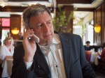 Aaron Tovish on the telephone.