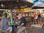 Outdoor bar and eatery by the wharf, Key West, FL