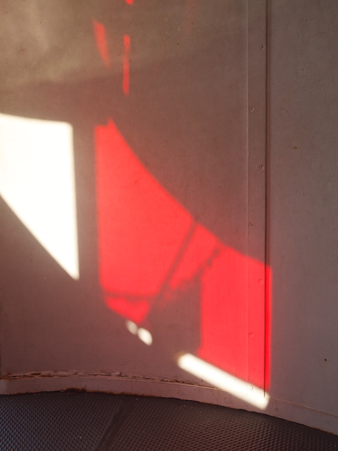 Filtered light in lighthouse.