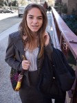 Young girl dressed professionally.