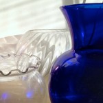 Glassware in light and shadow.