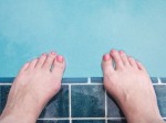 Poolside feet.