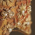 Close up of embroidery.