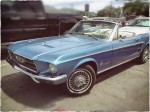 Vintage blue Mustang, ABQ
