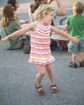 Girl dancing, Asheville, NC