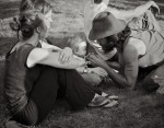 Man, baby, two women.