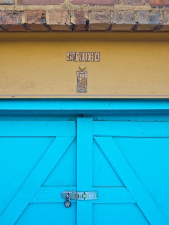 Unused entrance, River Arts District, Asheville, NC